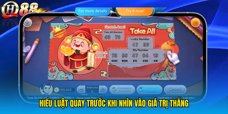Hiểu luật quay trước khi nhìn vào giá trị thắng
